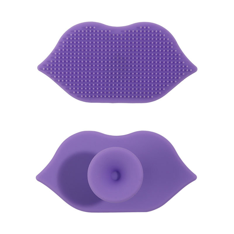 Cute Lip Silicone Scrubber Cleansing Brush Face Brush1