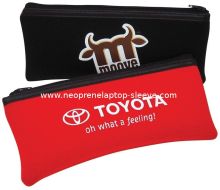 Double Zip Monogrammed Neoprene Pencil Cases For Kids Fashionable 20 X 10cm