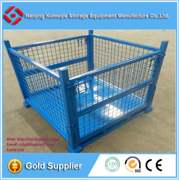 Stackable Steel Mesh Storage Pallet Cage