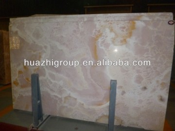new pink onyx marble tile slab