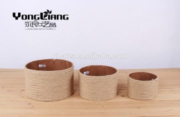 eco-friendly Circular linen storage basket