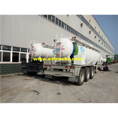 21000L 3 Axles Sulfuric Acid Transportation Trailers