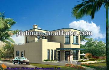 Flat Roof Steel House