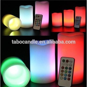 Multi-Colored Flameless LED Wax Candles