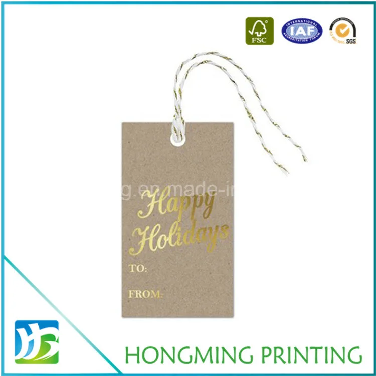 Custom Printing Clothing Paper Hang Tag