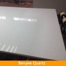 Sparkle white engineered stone slab