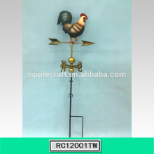 Decorative Unique Design Metal Stake Rooster Weather Vane