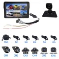 10,1 pollici di monitoraggio del veicolo a 6 canali Supporto 2.5D Touch/H.265 Compression SA-KC60TP