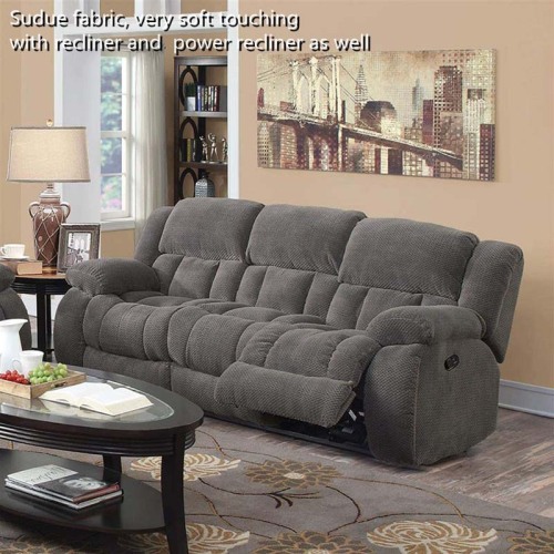 3 Seaters Fabric Reclining Sofa