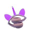 Casque sans fil licorne en gros Led pour les filles