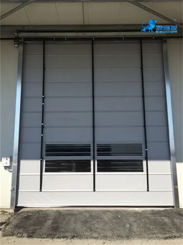 PVC Rapid Rolling Shutter Industry Stacking Door