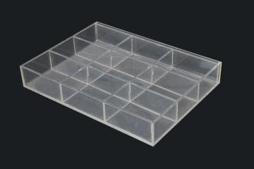 Clear Lucite 9 Slots Display Box