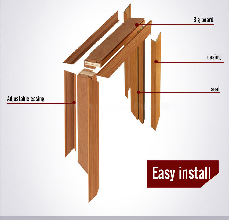 CE Soncap Approved Exterior Wood Wooden Main Door Design