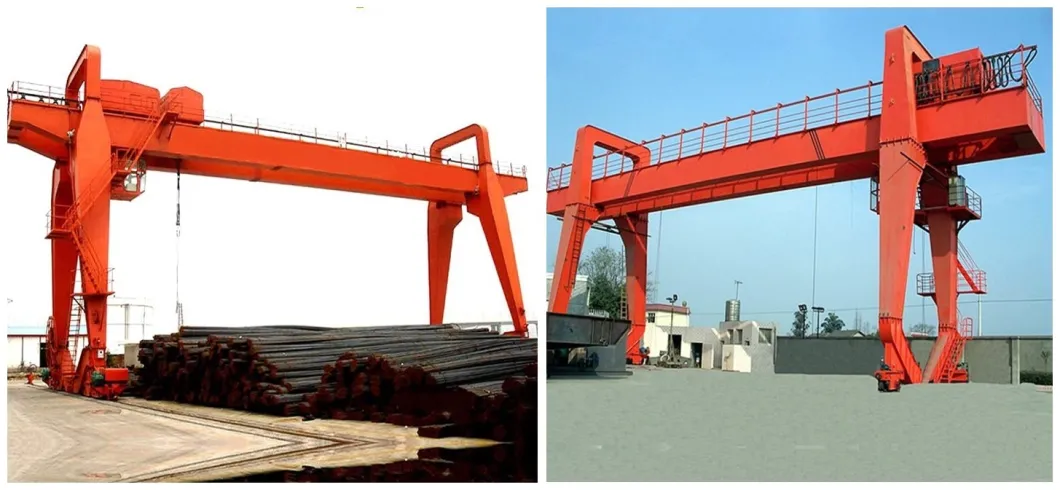 Mg-U Type Double Girder Container Lifting Gantry Crane with Hoist for Sale