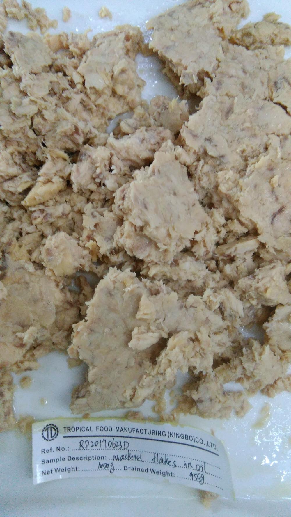 Pouch Mackerel Flake Without Part Dark Meat In Oil 1kg