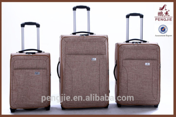 New design fabric travel trolley luggage bags