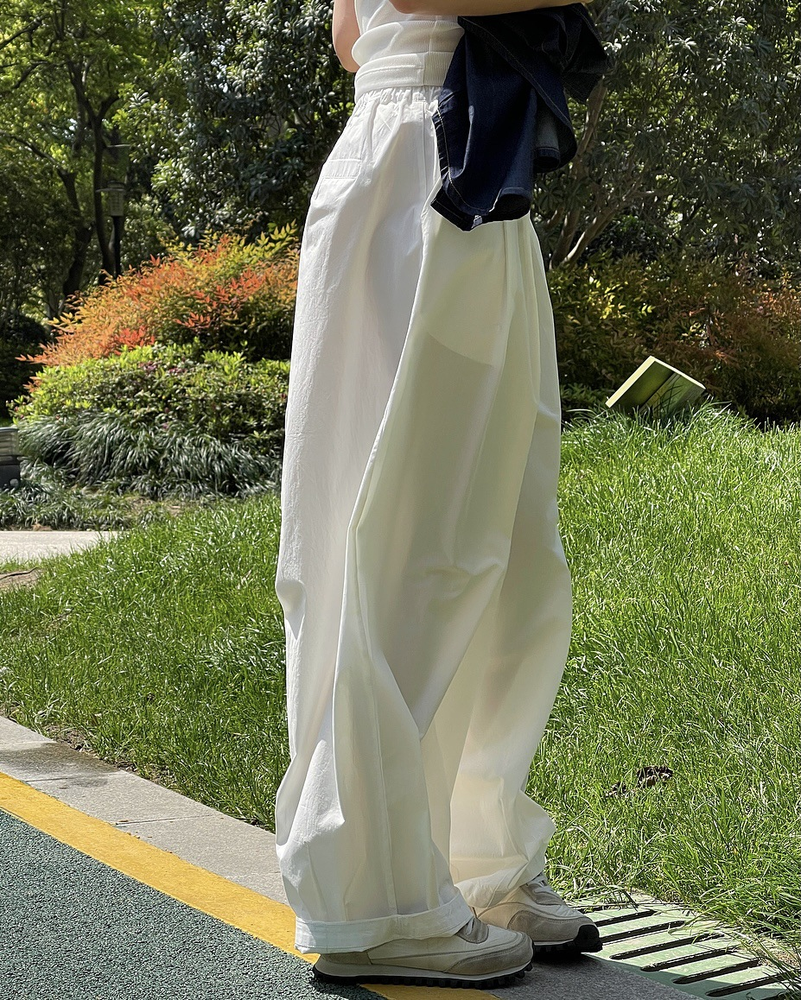 Широкие брюки шикарного минималистского силуэта в японском стиле Japanese-Style Chic Minimalist Silhouette Wide Leg Pants