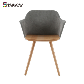 Modern Design Solid Wooden Frame Armchair