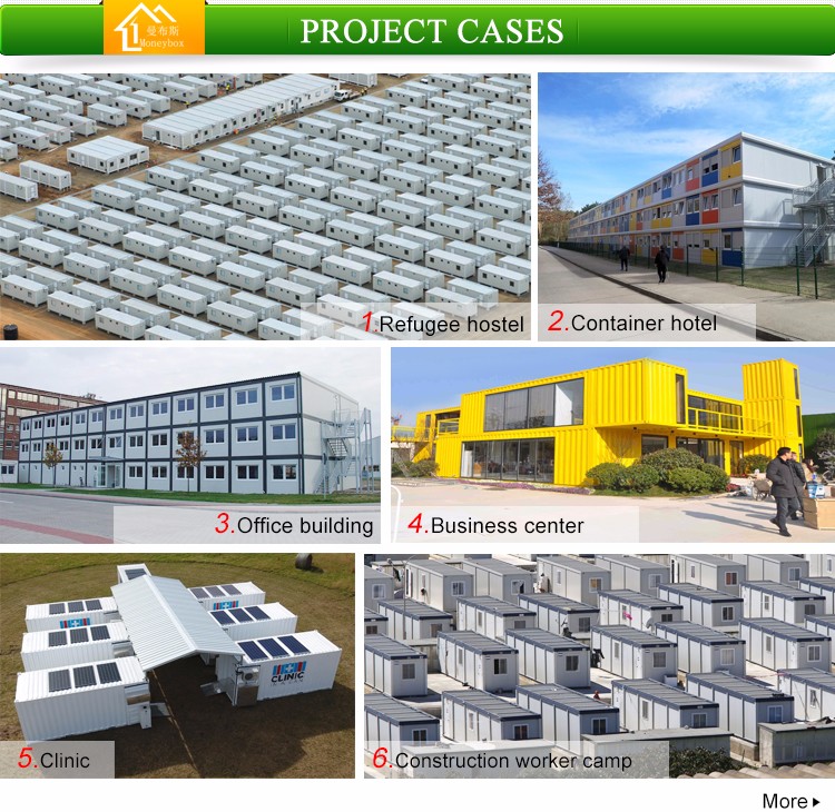 Easy To Install house pre fab container/flat pack container house/light steel structure house container