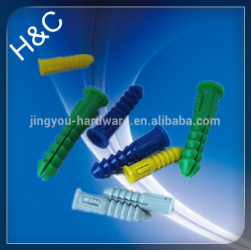 split ribbed plastic anchor