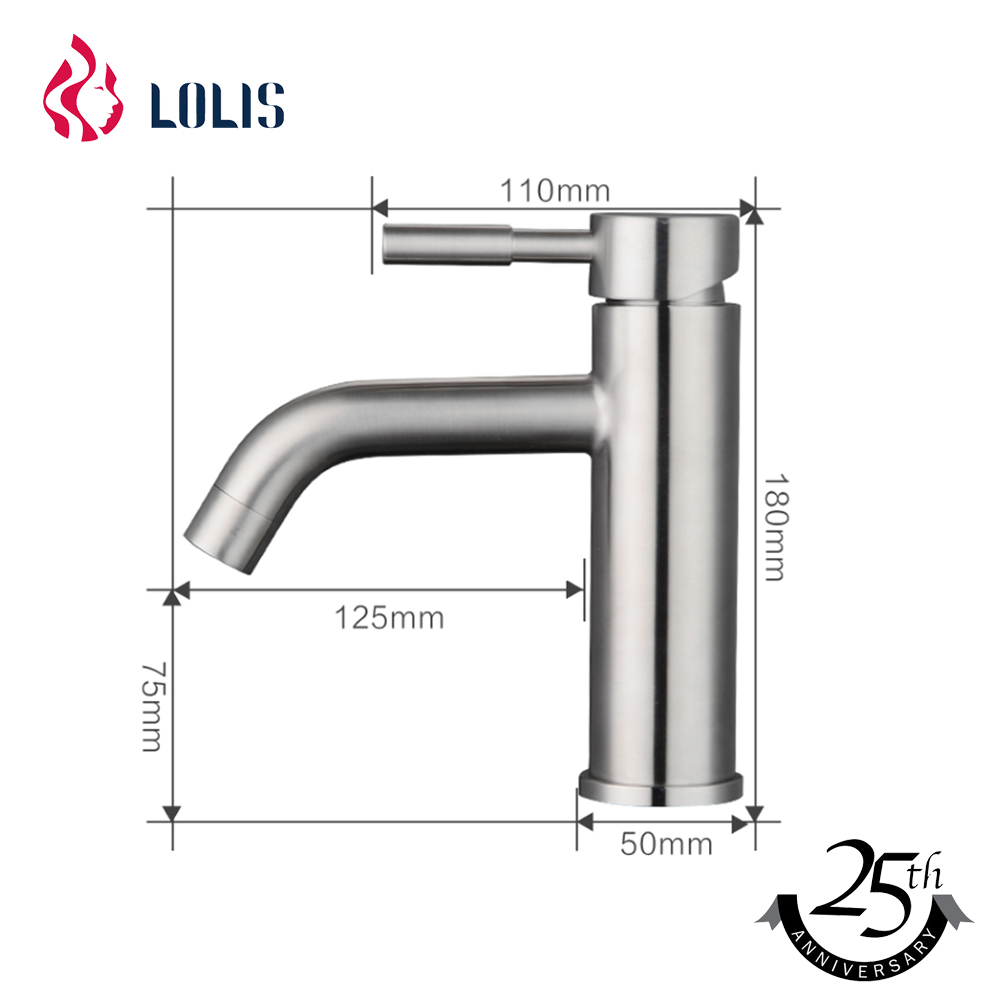 YL20011 contemporary Ceramic Cartridge Stainless Steel Water Tap Faucet