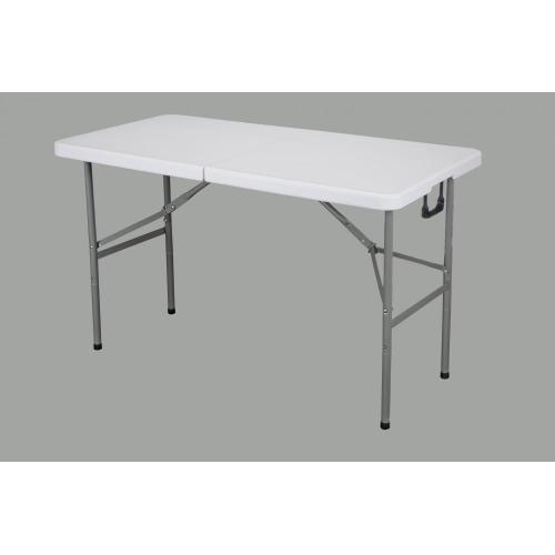 table pliante en plastique blanc solide de haute qualité de 4 pieds