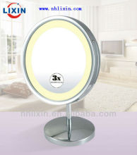LED chrome lighted cosmetic mirror