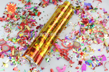 Small Party Confetti Shooter/ Air Driving Party Popper/Snow Flake Shape Confetti for christmas party
