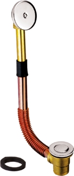 Brass Bath Tub Waste with Copper Pipe