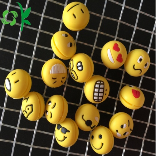 Bouchon de vibration en silicone 3D Sphere Emoji Dampeners