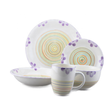 European Modern Design Hand Printing Ceramic Dinnerware set