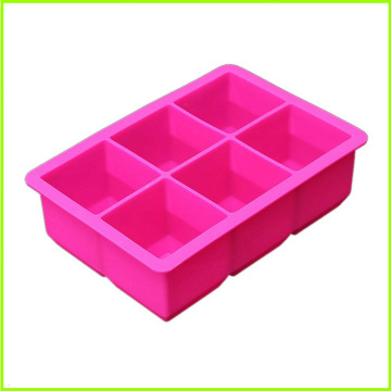 Wholesale 6-Cavity Silicone Ice Cube Tray