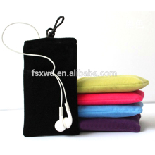 Various Colors Double Faced Small Drawstring Velvet Pouch DOB-001
