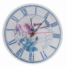 Tin Plate Metal Wall Clock, Silent Sweep Movement