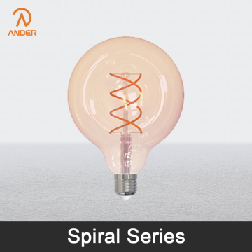 Large-Screen Spiral Bulbs for Immersive Lighting Decor