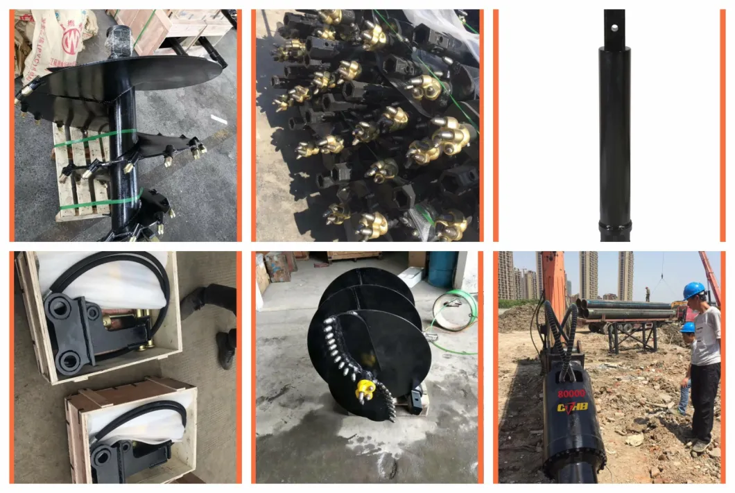 Hydraulic Earth Drilling Auger for 6-15tons Excavator