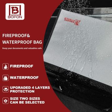 Fireproof&Waterproof Document Bag 9"x 7"