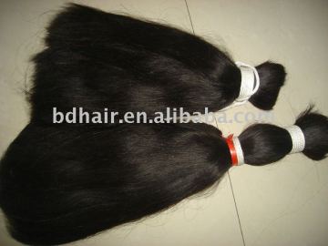 remy double-drawn human hair bulk