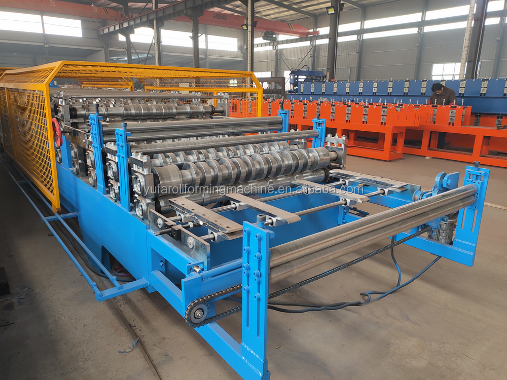 double layer metal tile roll forming machine