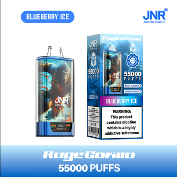 JNR Rage Gorilla 55K Puffs Dual Mesh Disposable Vape with Smart Display & Type-C Fast Charging