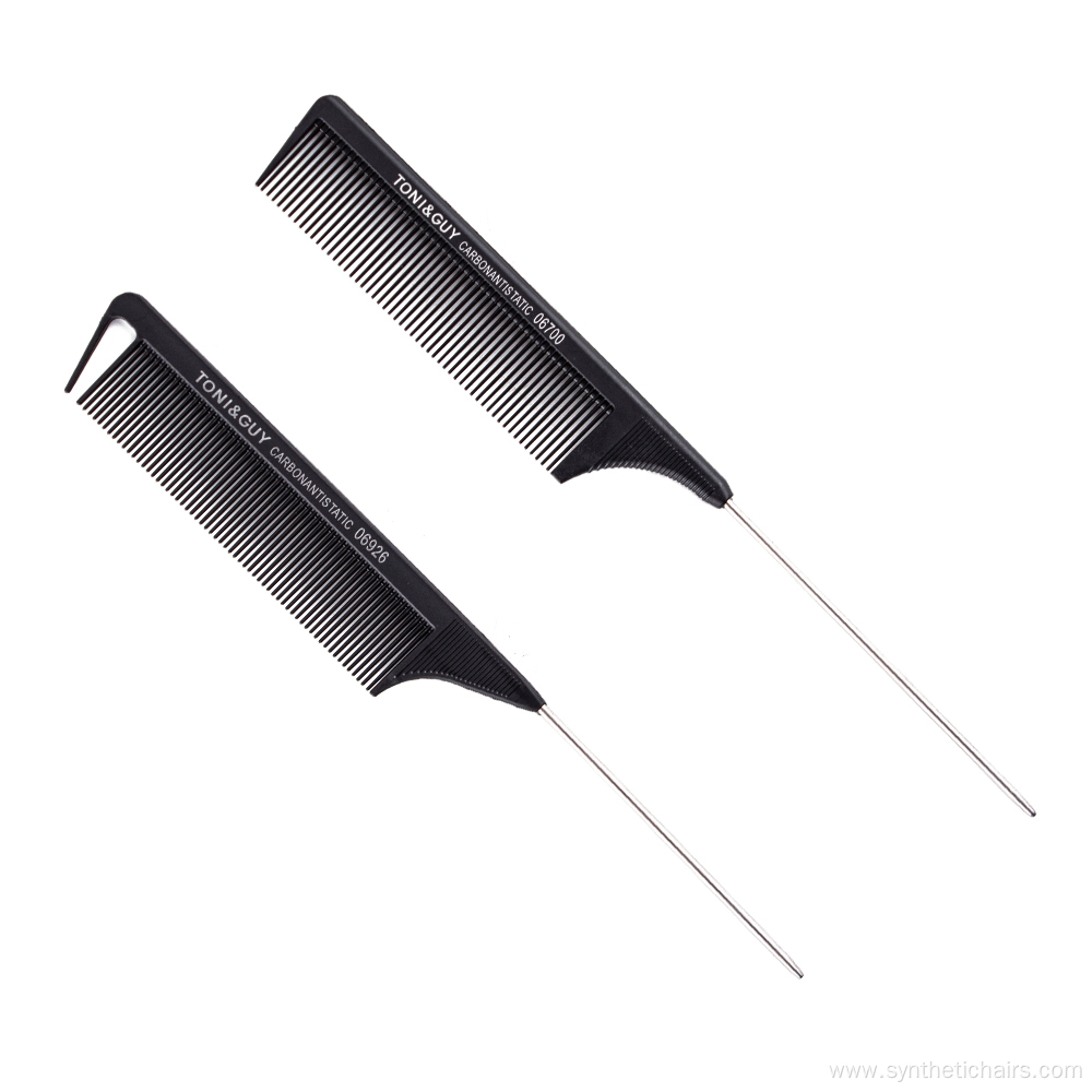 Plastic Heat Resistant Vellen Carbon Rat Tail Comb