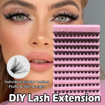 d curl natural cluster lash extensions
