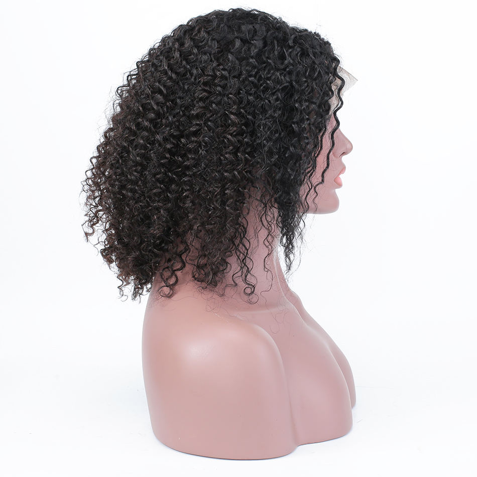 YXCHERIS Brazilian Curly Short Lace Front 4*4 Human Hair Wigs Bob Deep Wave Afro Kinky Curly Wig Natural Color For Black Women