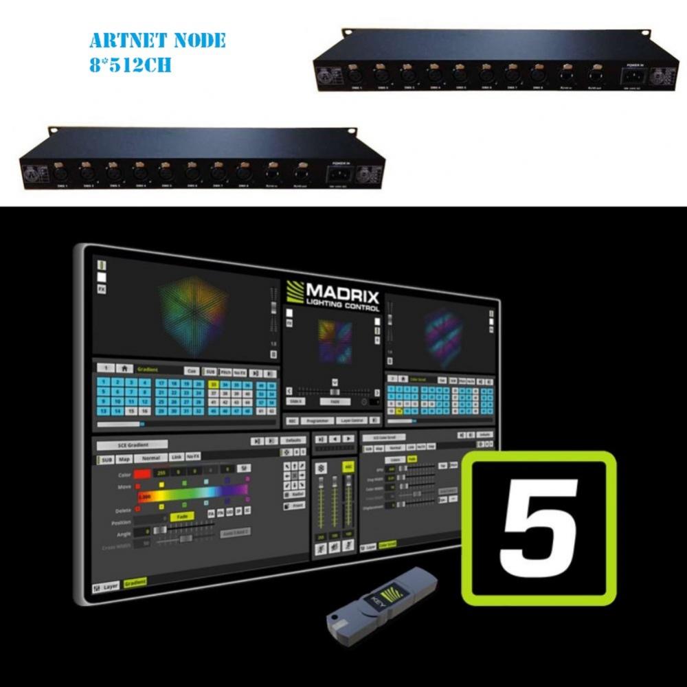 Convertor artnet pentru iluminatul LED DMX SPI
