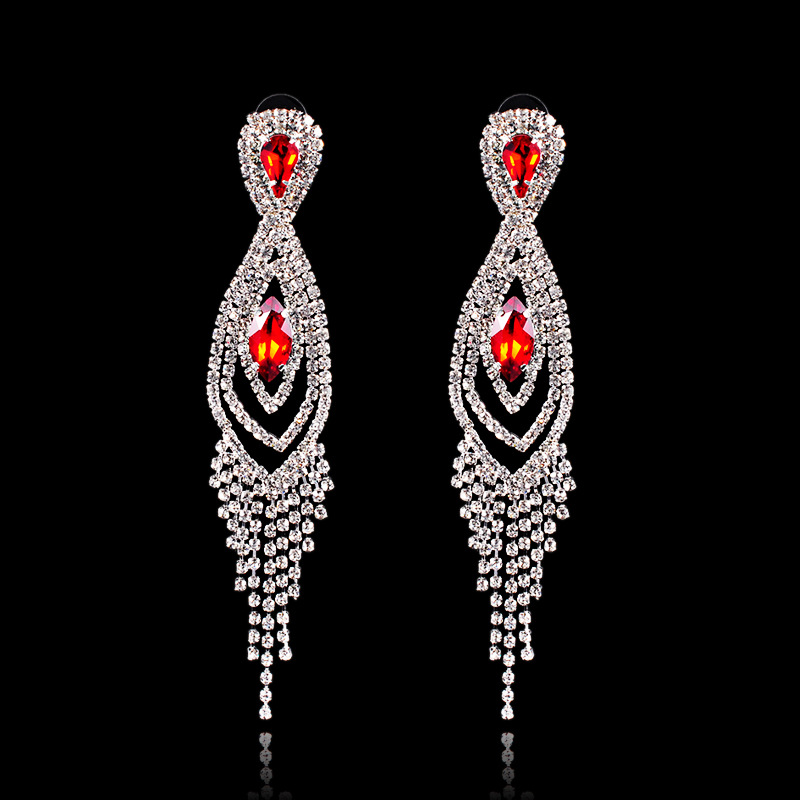 women crystal earrings 