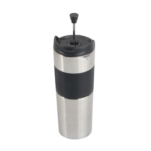 Stainless steel french press coffee mug