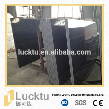 NSF Certified Safe Material black Man made Quartz Slab
