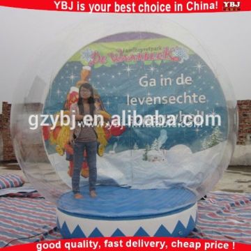 2016 ybj Christmas inflatable snow globes/giant snow globes inflatable