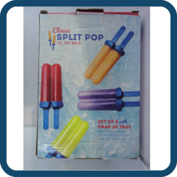 Set of 4 Split Pop , Ice Pop , Mold ice pop maker