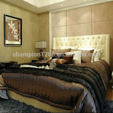 Royal luxaury bedroom furniture, king bed , bed with bedding